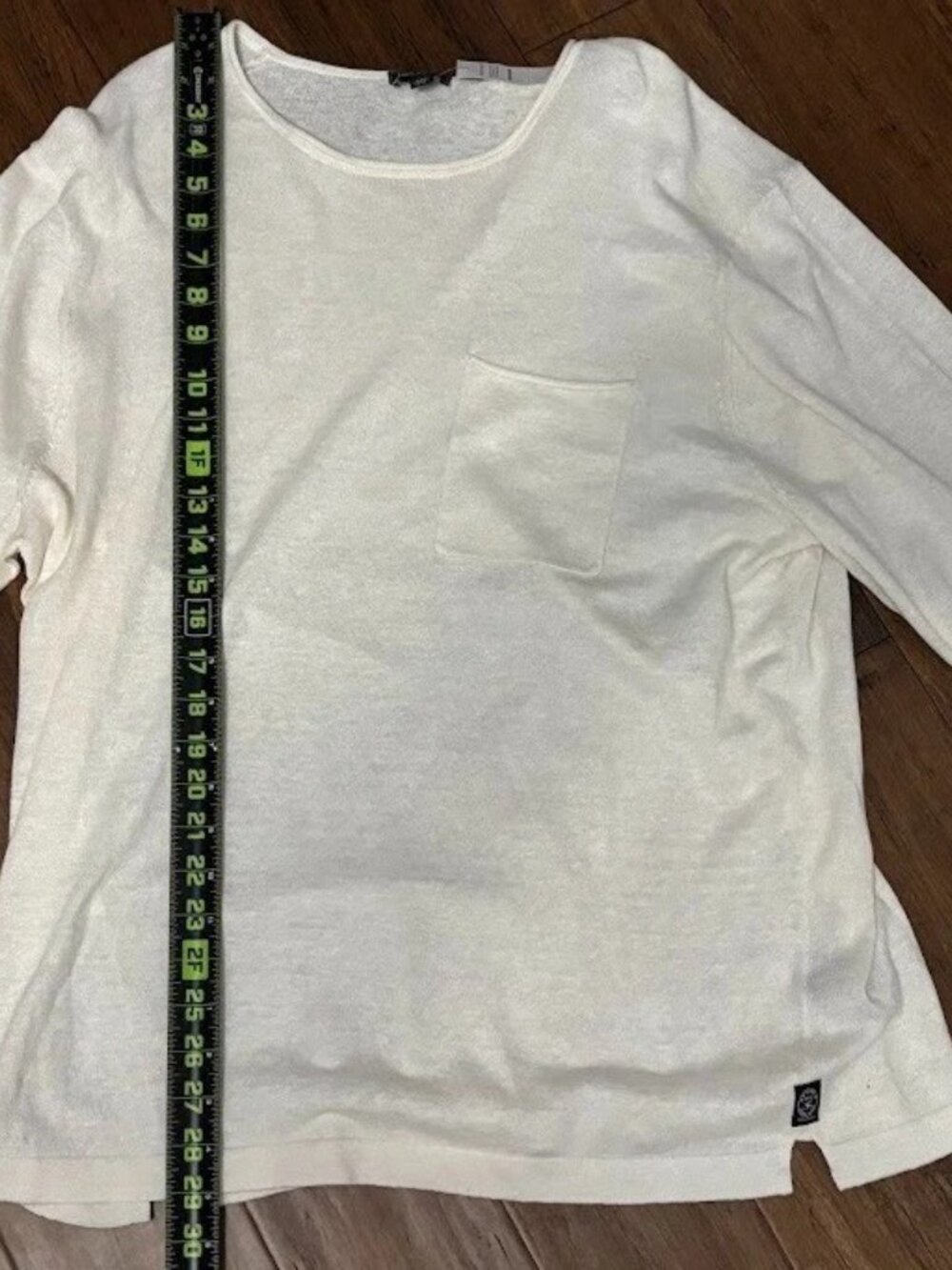 Todd Snyder Textured Linen Crew Sweater Size XXL Bisque NWT 198 - Picture 8 of 11